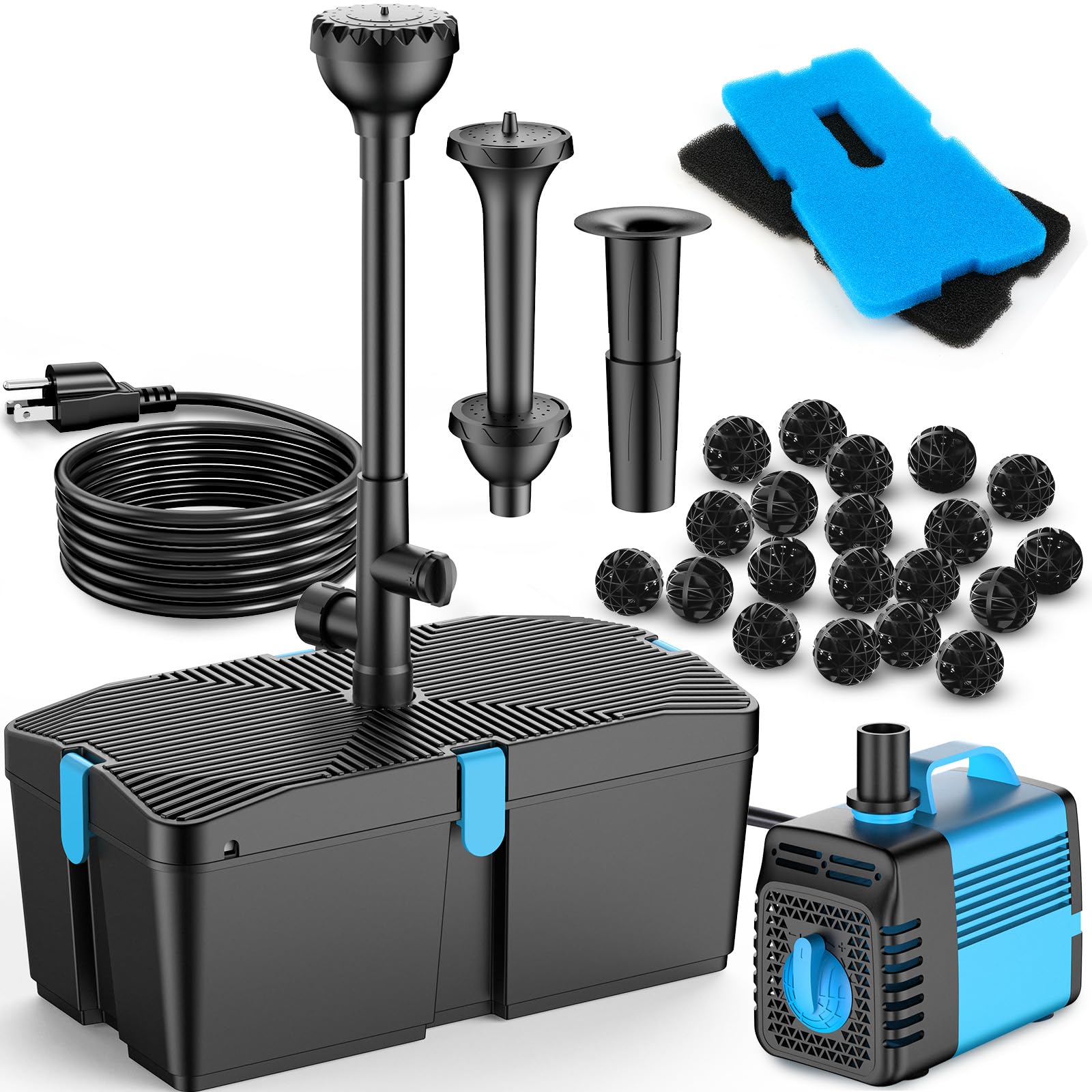 FEOXSHAL front view of complete filter kit showing compact design and easy setup