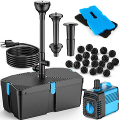 FEOXSHAL front view of complete filter kit showing compact design and easy setup