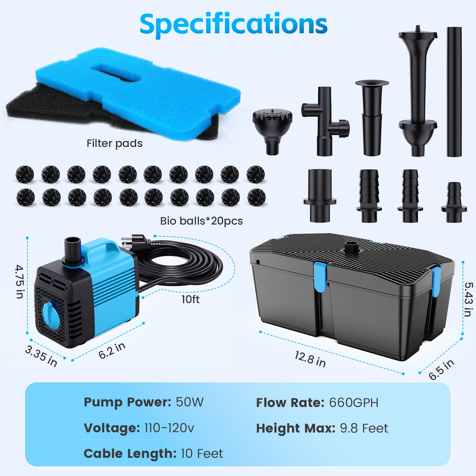 FEOXSHAL size comparison next to ruler showing compact footprint and easy placement