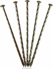 Fercery front pack of 40 spiral landscape spikes showing quantity and length benefits