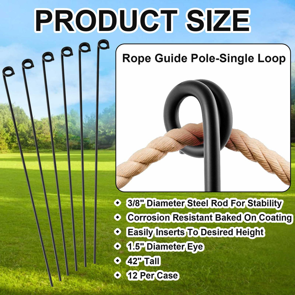 Ferraycle close-up of 1.5-inch eye loop showing easy rope threading benefit