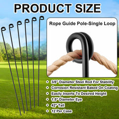 Ferraycle close-up of 1.5-inch eye loop showing easy rope threading benefit
