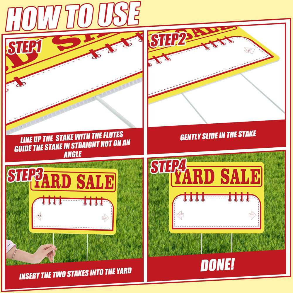 Ferraycle metal stake inserted into sign demonstrating quick, tool-free assembly