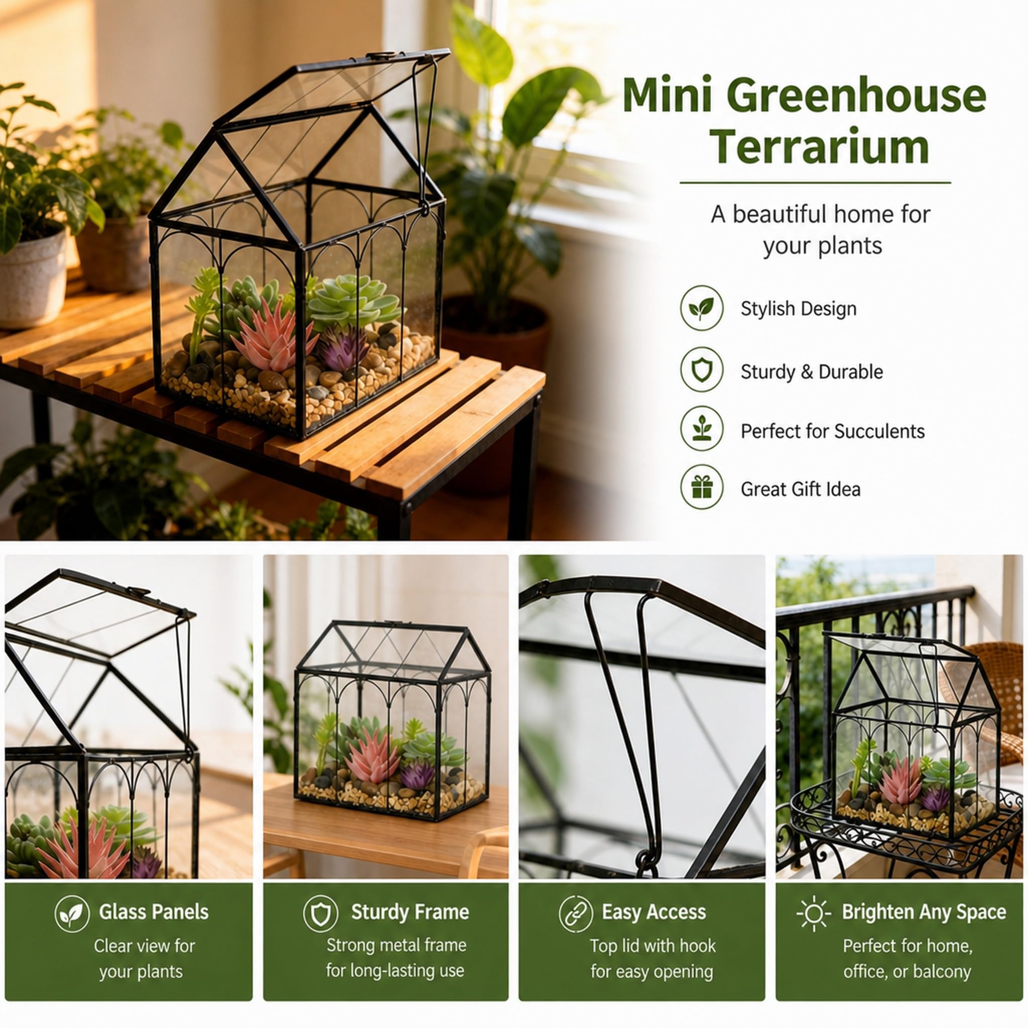 Ferrisland angled detail showing brass frame and clean joins for durability