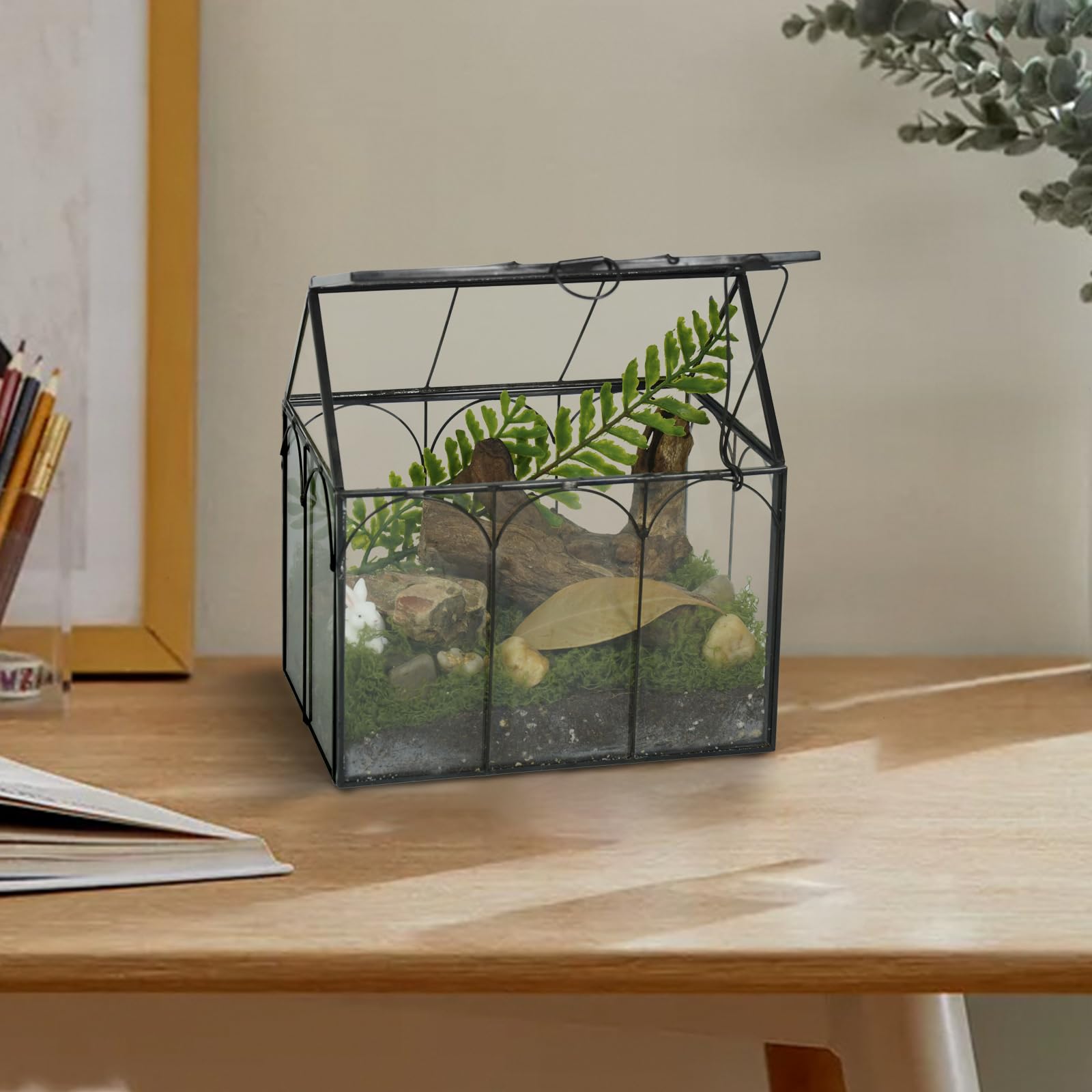 Ferrisland tabletop lifestyle display adding modern greens to home decor