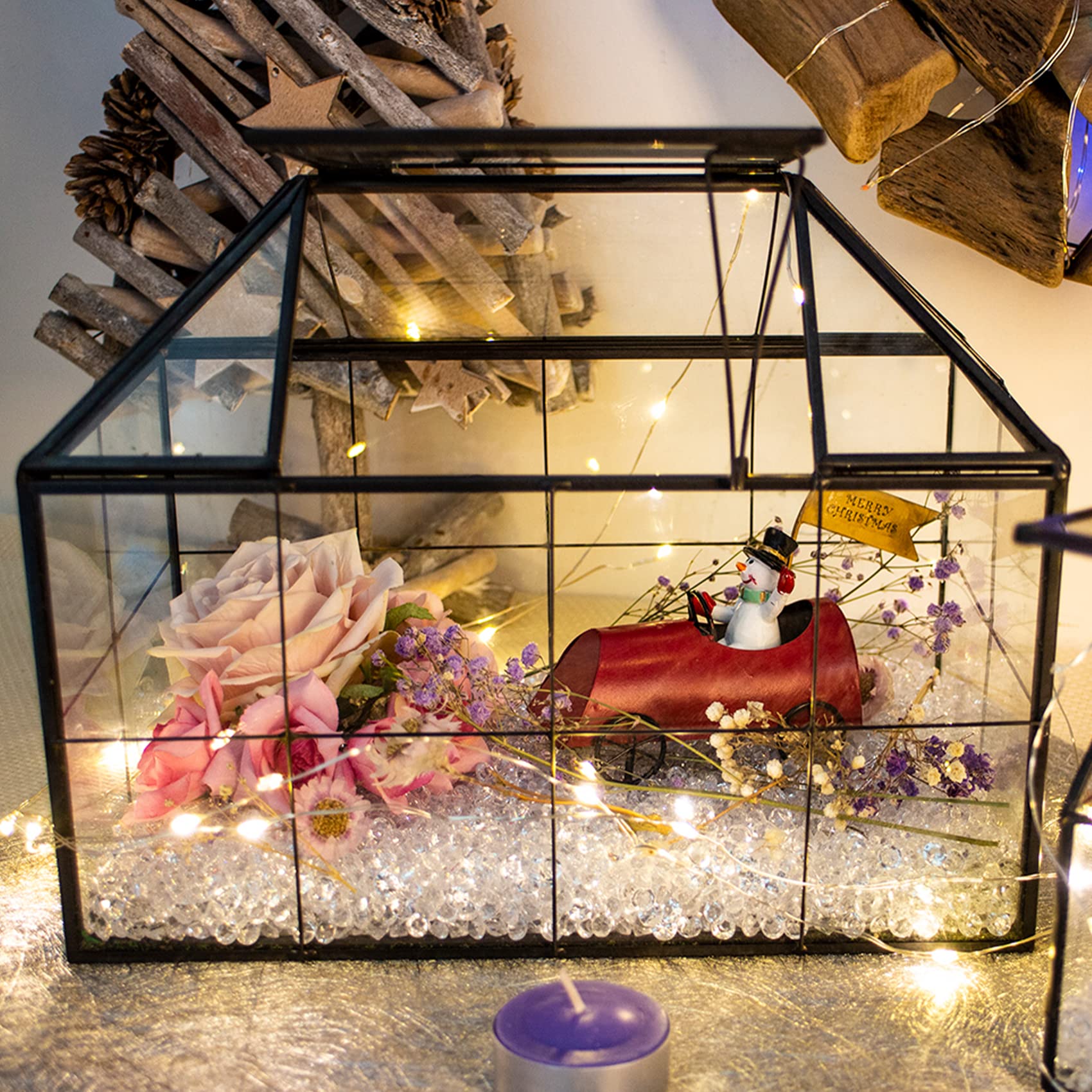 Ferrisland used as a wedding centerpiece showing event styling and reusable decor benefit