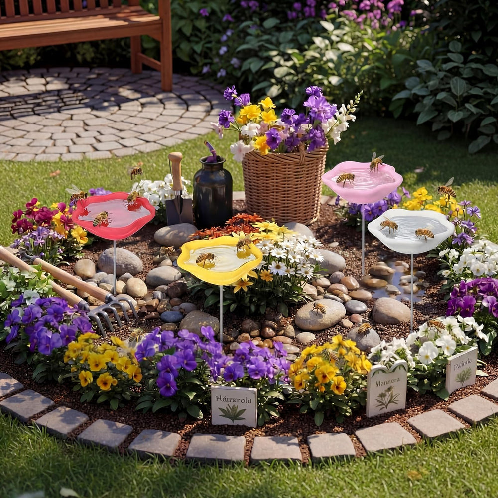 Ferrochef four-color set arranged in garden providing visual appeal