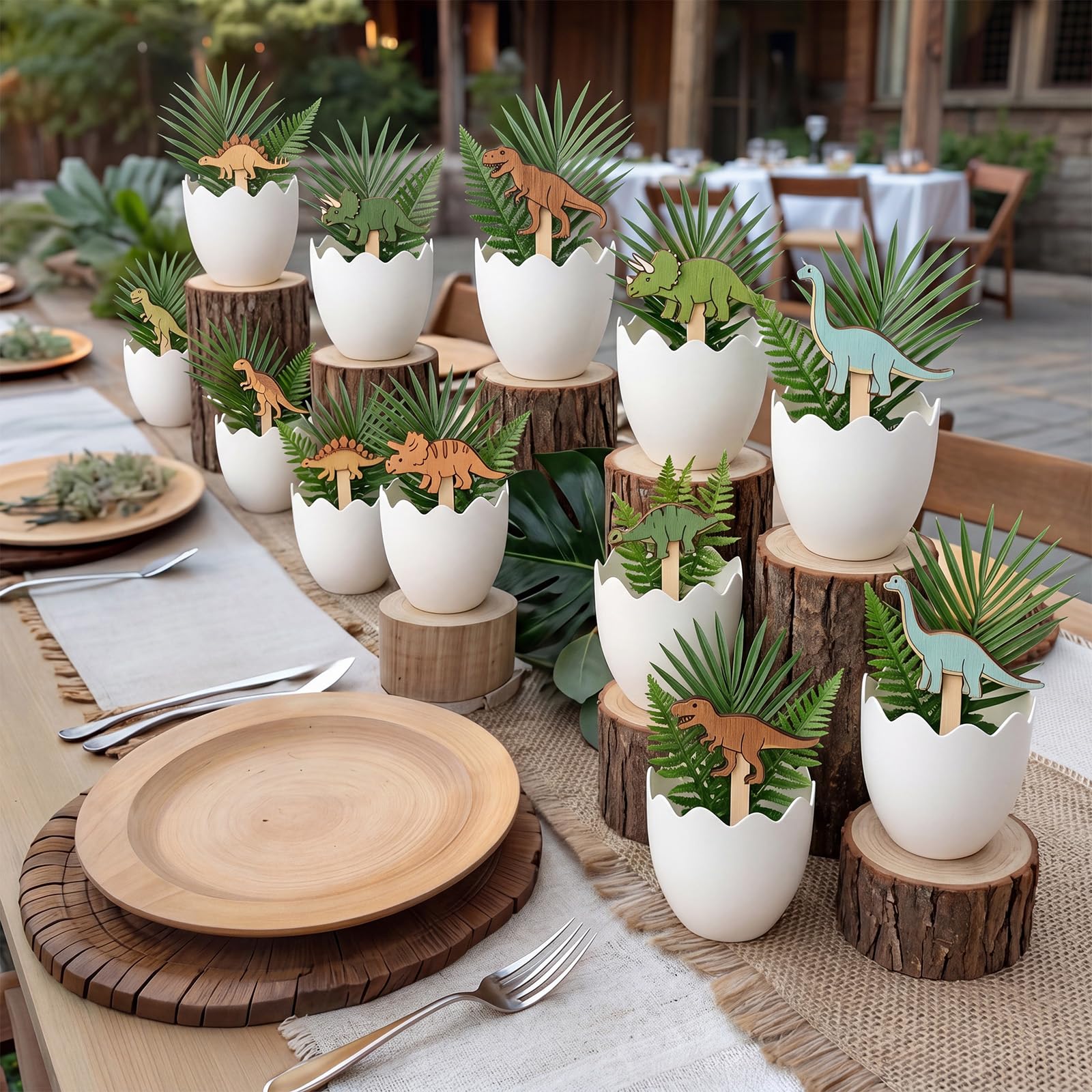 Ferrochef egg planters filled with candy showing practical treat-holder advantage