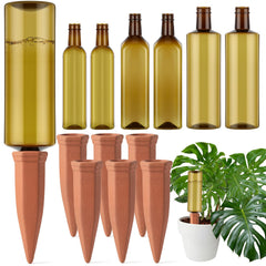 Ferrochef front view showing spikes and bottles, convenient vacation watering