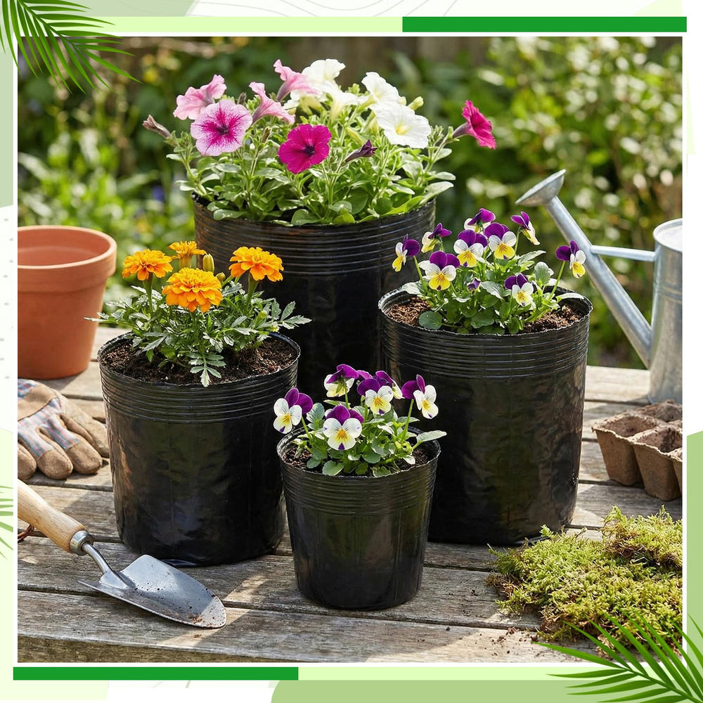 Ferrochef pots displayed in a garden setting showing versatile planting benefit
