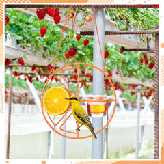 Ferrochef hanging on tree branch with hook showing effortless installation benefit