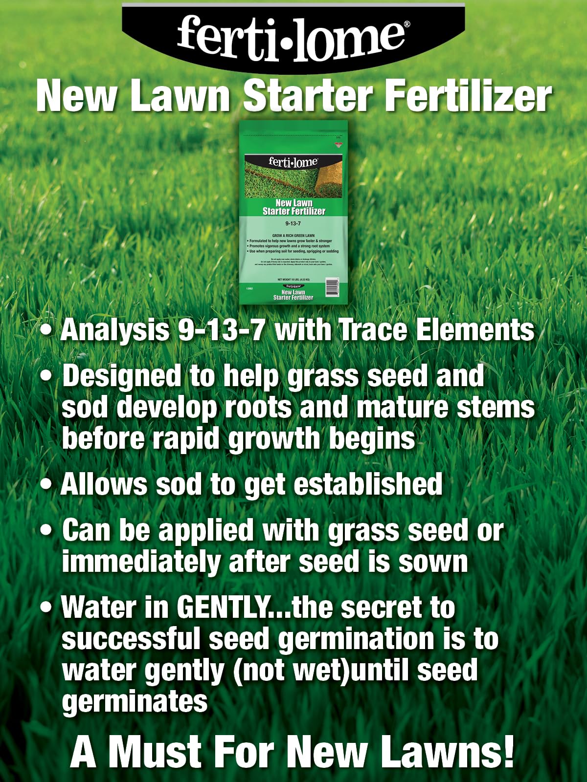 ferti-lome on new sod showing healthier roots and faster establishment benefit