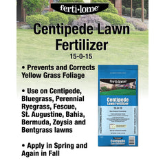 ferti-lome being applied with a broadcast spreader for even lawn coverage