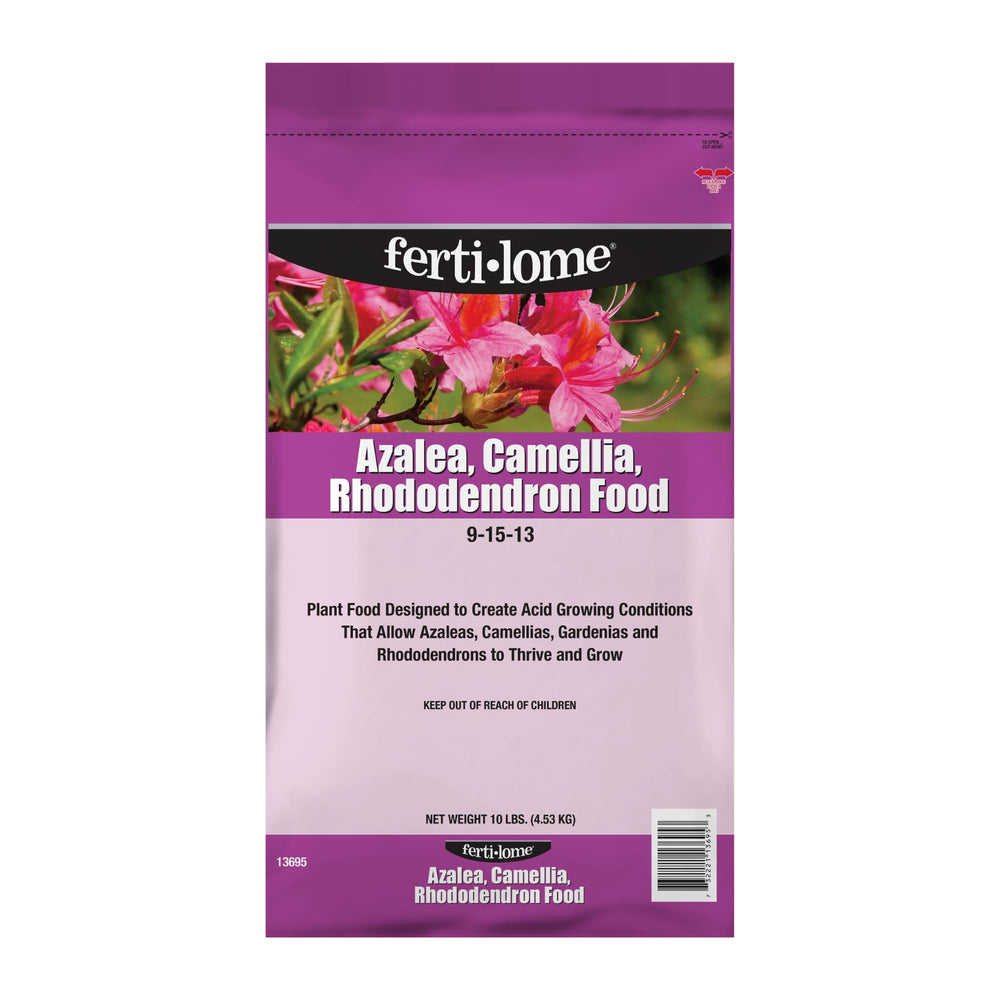 ferti-lome front packaging showing 9-15-13 formula and 10 lb weight benefits plant vigor