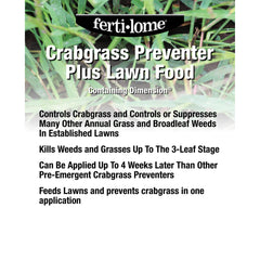 ferti-lome label detail displaying 20-0-3 nutrients and instructions benefit