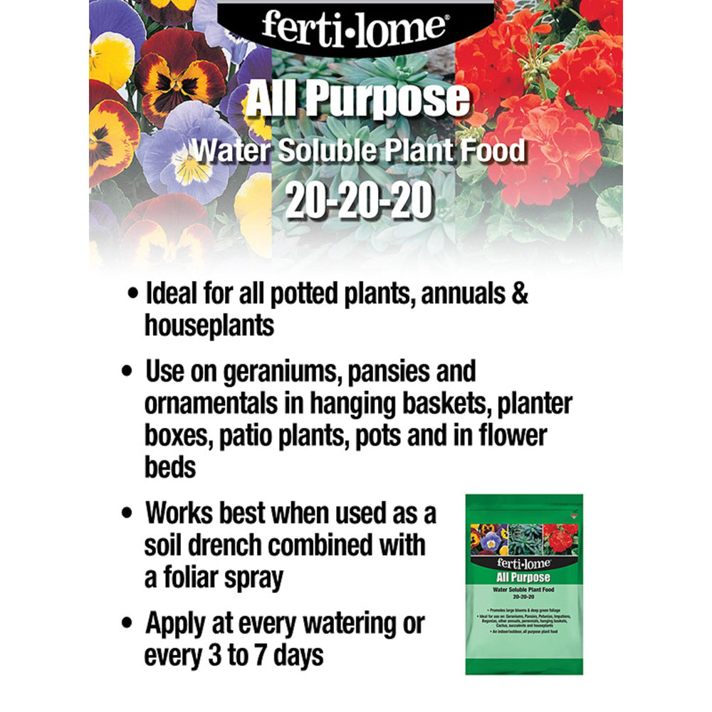 ferti-lome foliar spray application on flowering plants, demonstrating even coverage and faster nutrient uptake