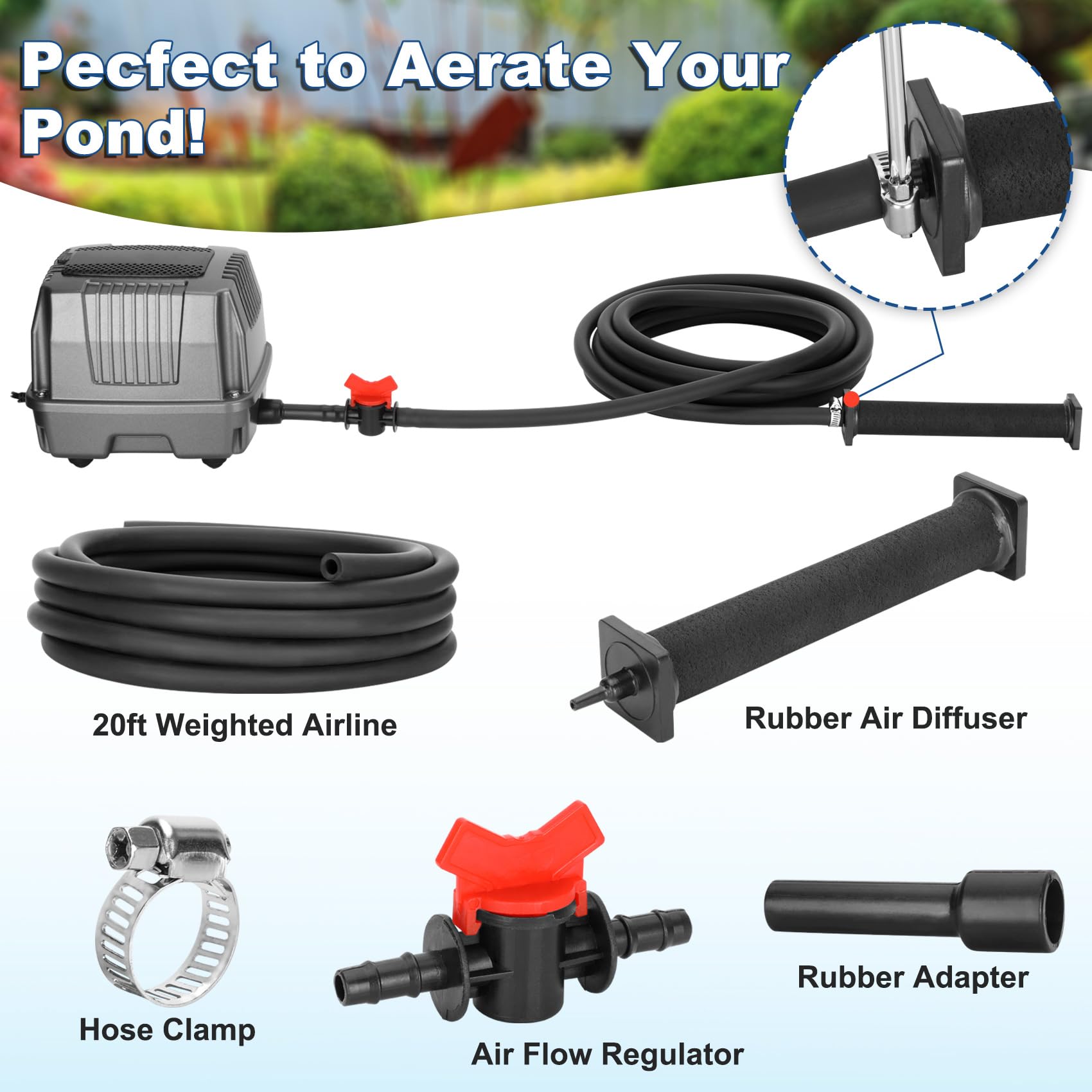 FERUERW airline connection clamp close-up ensuring airtight performance
