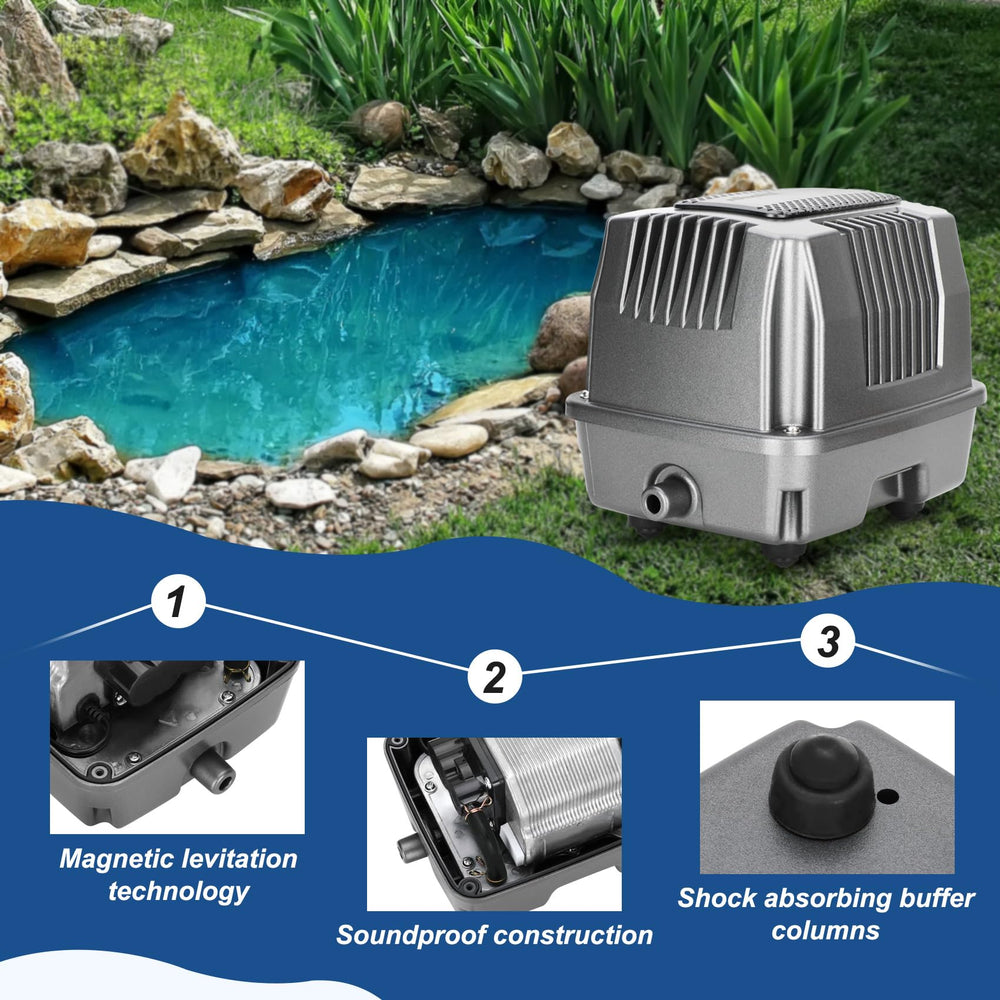 FERUERW diffuser placed on pond bottom producing fine bubbles benefit