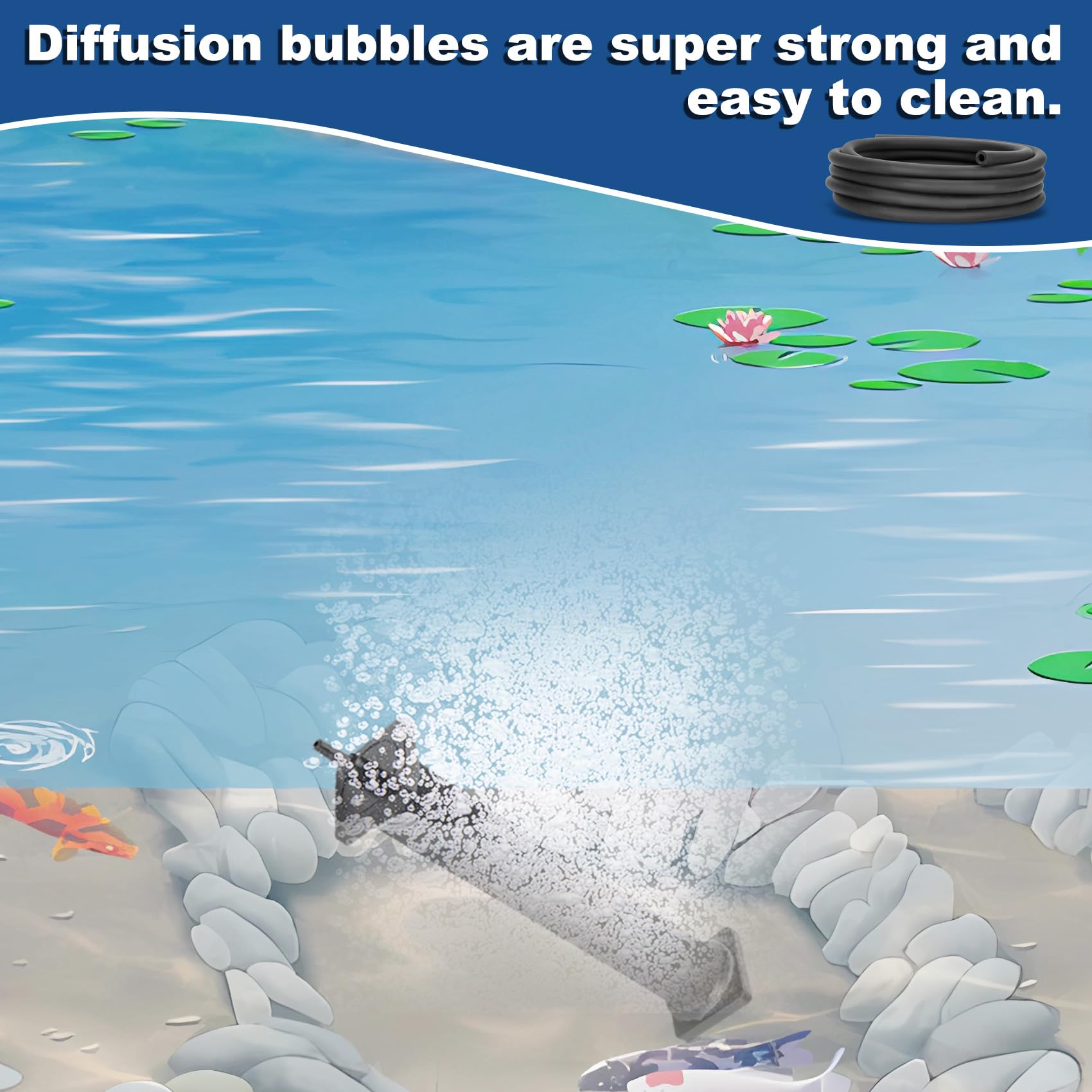 FERUERW aerator connected to septic illustrating reduced sludge buildup benefit