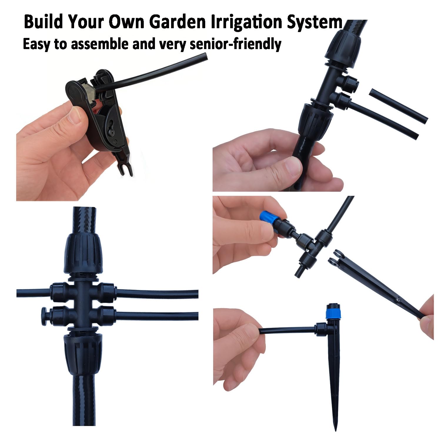 FesmTek 1/4 inch distribution lines with drippers ensuring even watering