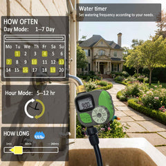FesmTek timer display closeup clear screen for simple scheduling