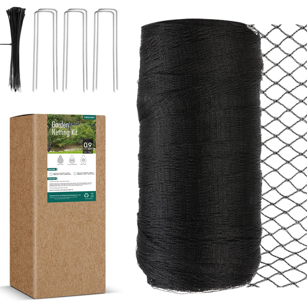 Fetanten front view of net roll showing kit contents and coverage benefits