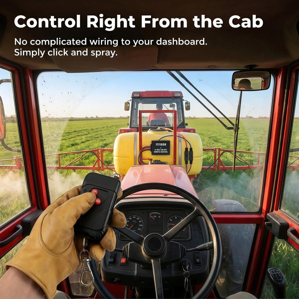 fetomc in-field sprayer operation showing remote control saving time