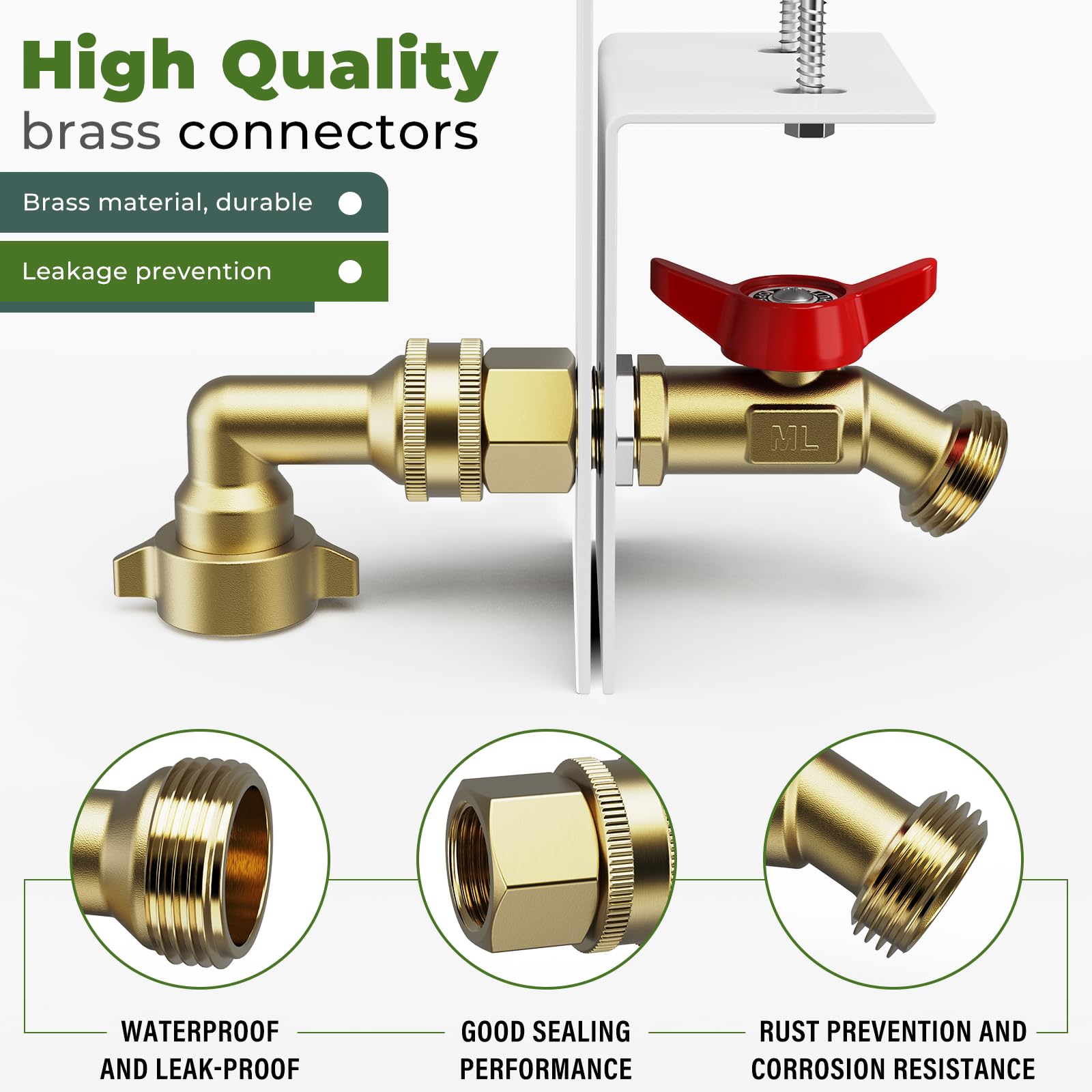 FETUSI brass connector close-up highlighting corrosion resistance and tight seal