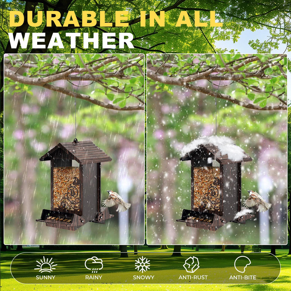 FETUSI metal texture and rust-resistant finish ensuring long-lasting outdoor use