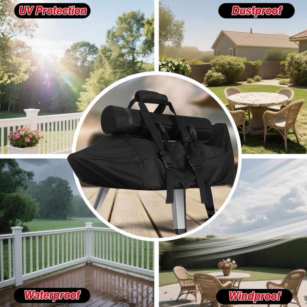 FEVERCOVER in use with Ooni Karu 12 covered outdoors offering element protection
