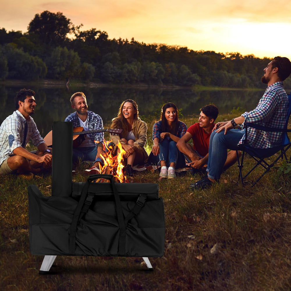 FEVERCOVER in backyard lifestyle scene keeping oven ready to use benefit