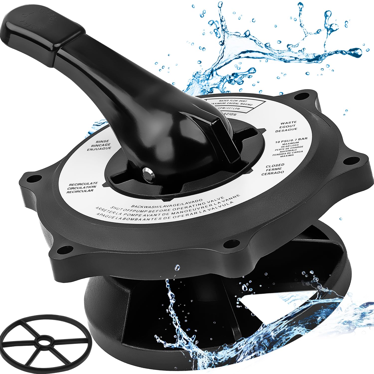 Fexhull front assembly showing cover and handle, improves valve accessibility