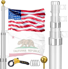 FFILY front view of assembled pole showing clean finish and stable base benefit