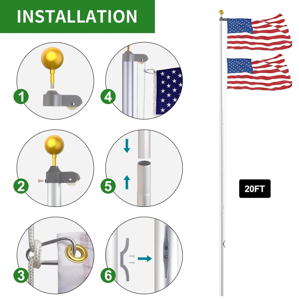 FFILY five-section pieces beside ruler showing compact storage and portability