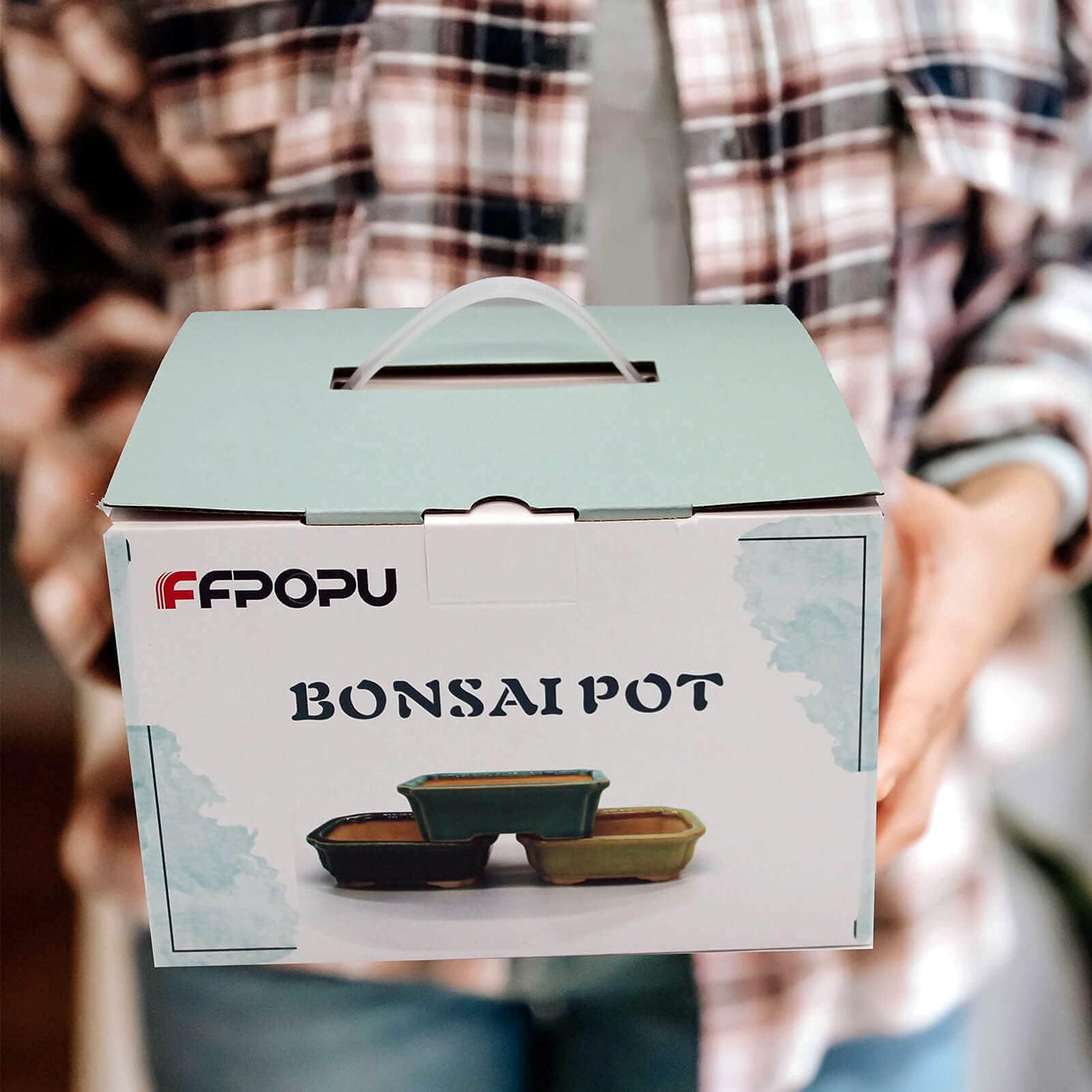 FFPOPU styled on a coffee table with miniature bonsai offering decorative and relaxing appeal