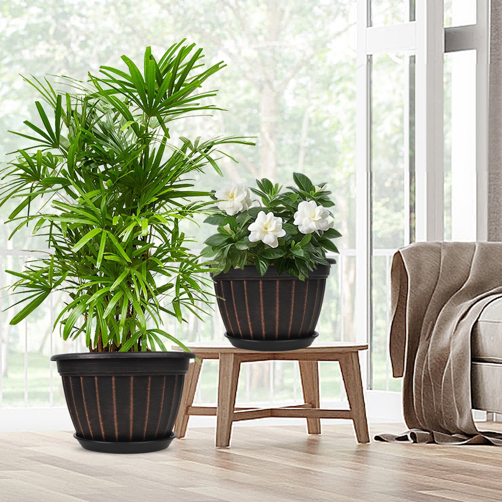FGstyle planter in an indoor living room showing decorative appeal and easy plant care