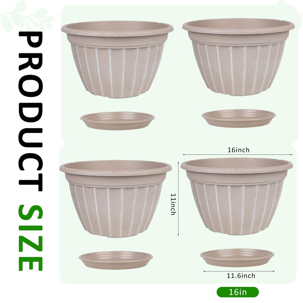 FGstyle hand beside pot showing 16-inch scale and easy portability