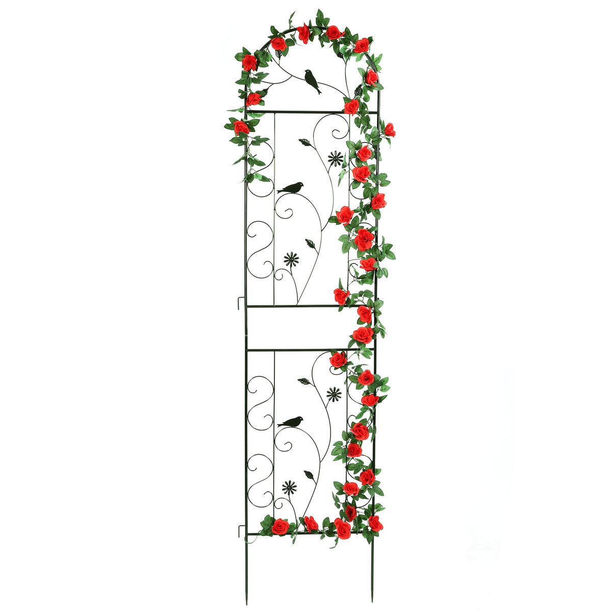FHWTY front view assembled trellis showing full height and decorative support benefit