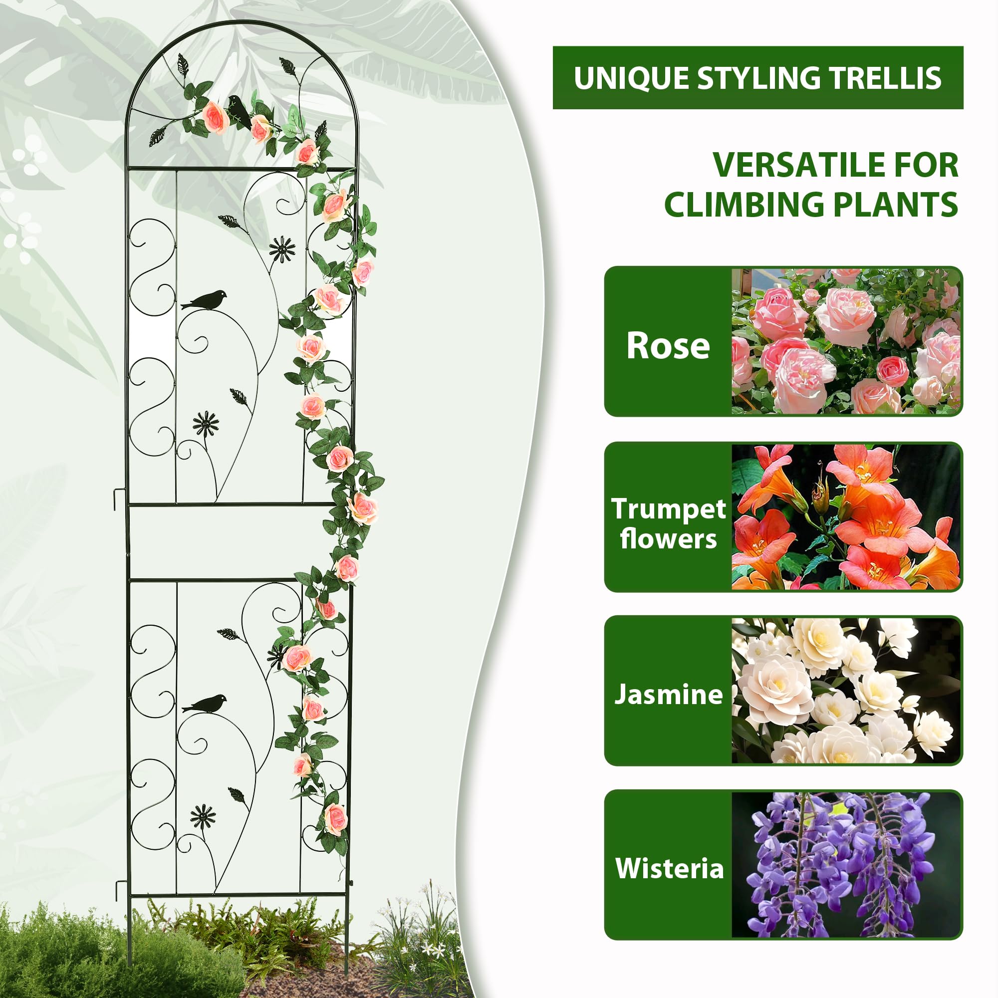 FHWTY trellis dressed with climbing ivy showing living coverage and visual impact