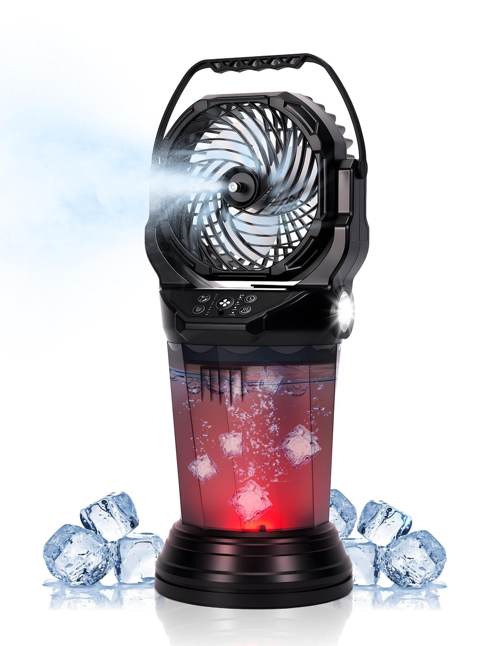 FIALAME front view with 2L tank showing compact design and strong cooling
