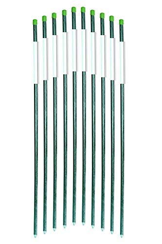 FiberMarker front view showing 20 dark green poles and reflective bands for clear guidance