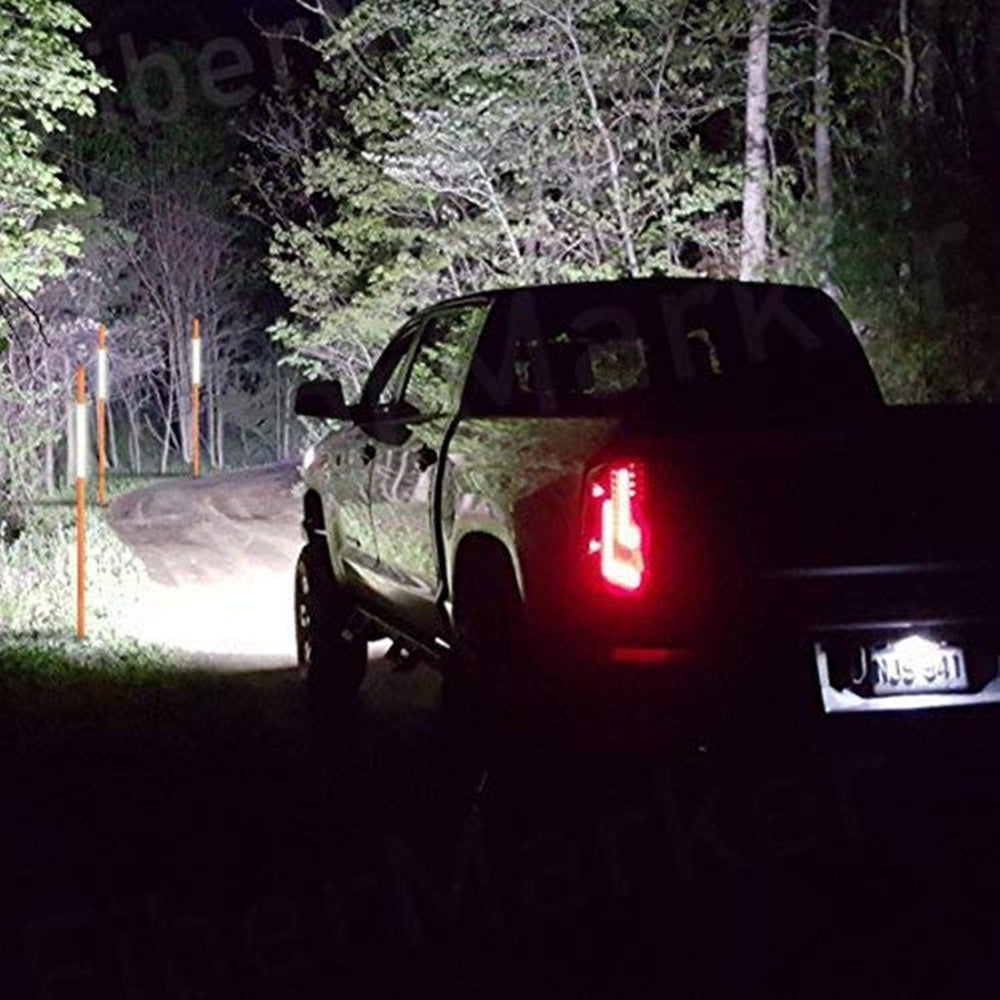 FiberMarker installed along driveway illustrating improved guidance for vehicles and snowplows