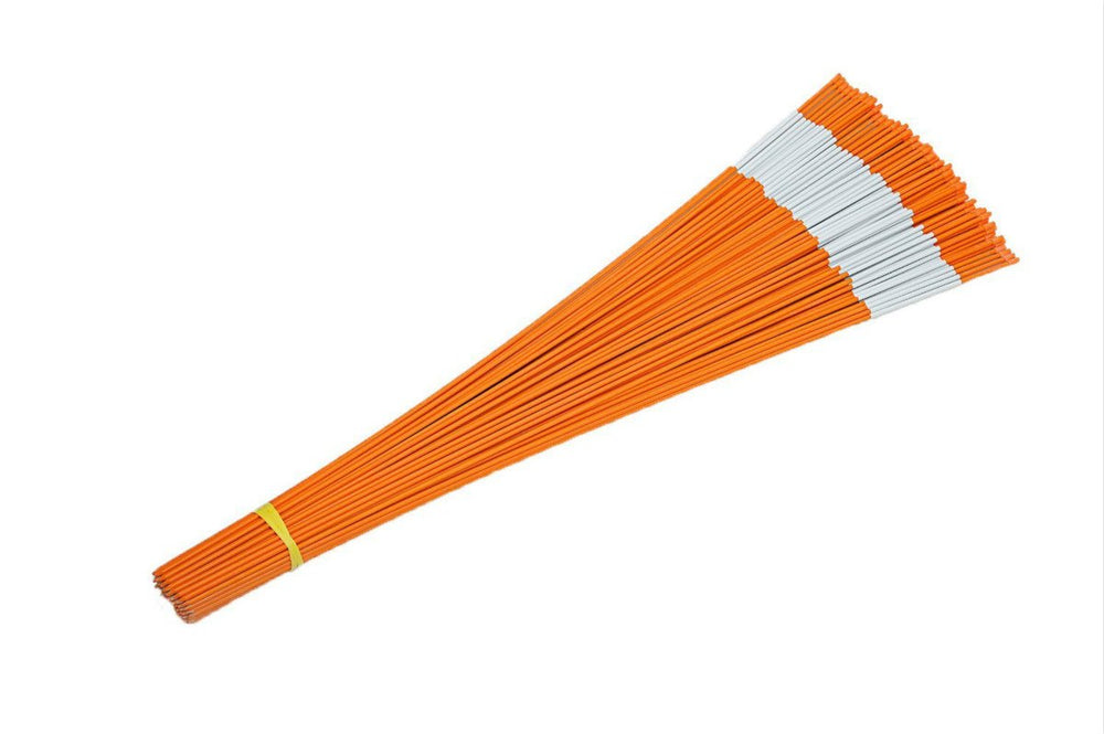 FiberMarker next to ruler for scale showing 48-inch length and ideal height for visibility