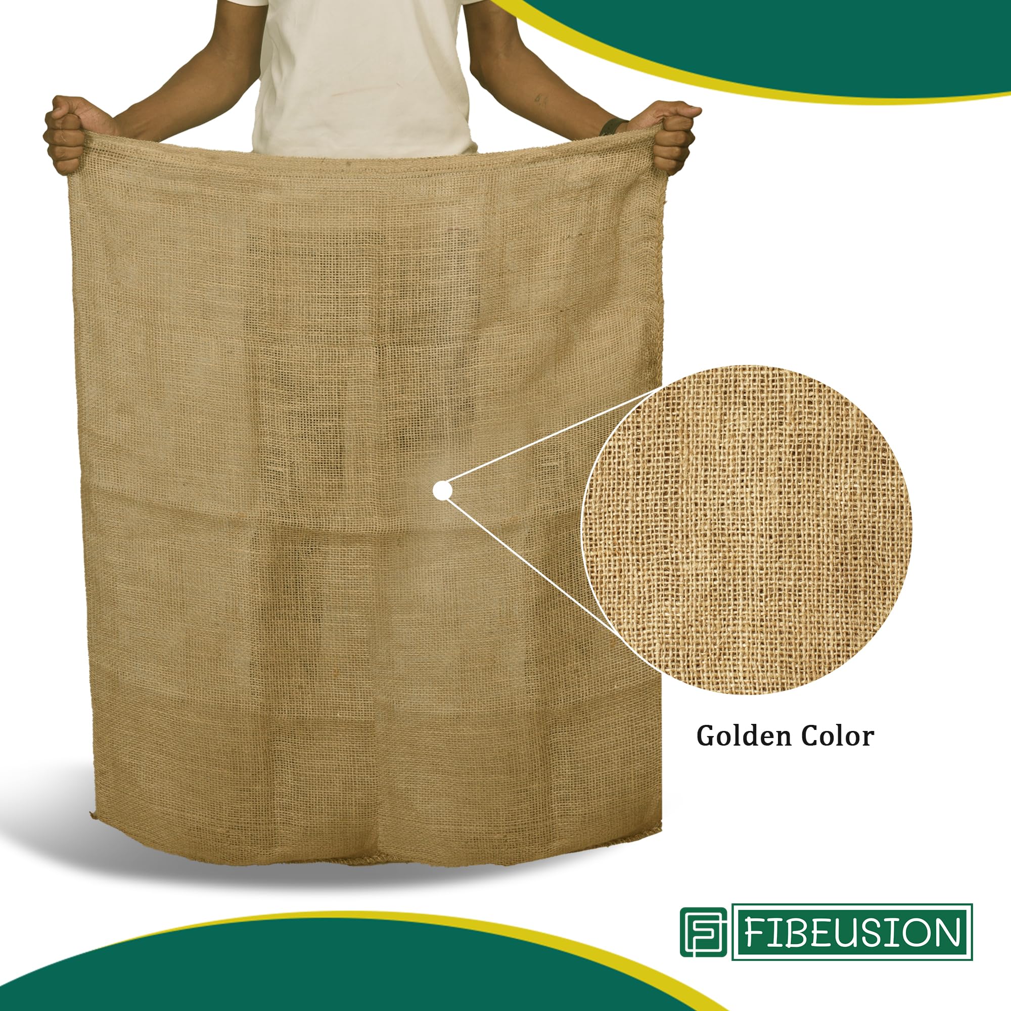 FIBEUSION open sack with potatoes showing breathable food-safe storage