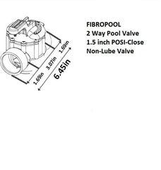 FibroPool spring and piston closeup showing spring-loaded action for reliable shutoff