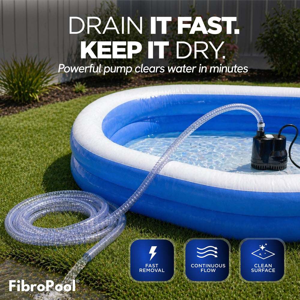 FibroPool flat base detail illustrating stable low-pressure contact to protect covers