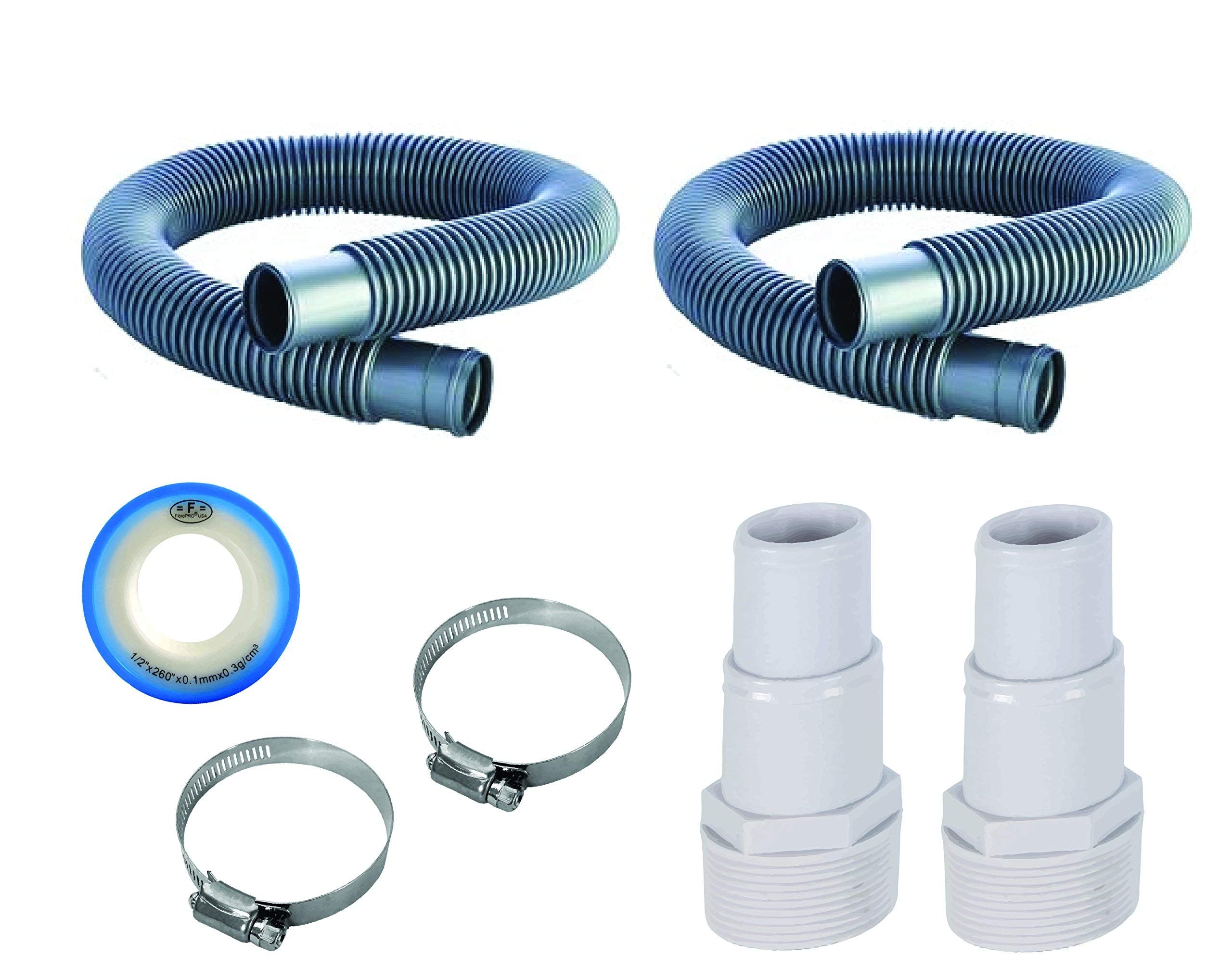 FibroPool front packaging showing full replacement hose kit and quick identification benefit
