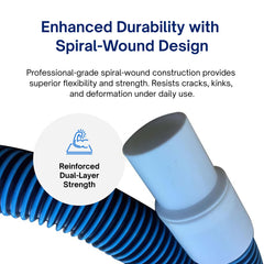 FibroPool molded cuff detail highlighting durable ends that prevent cracks and maintain seals