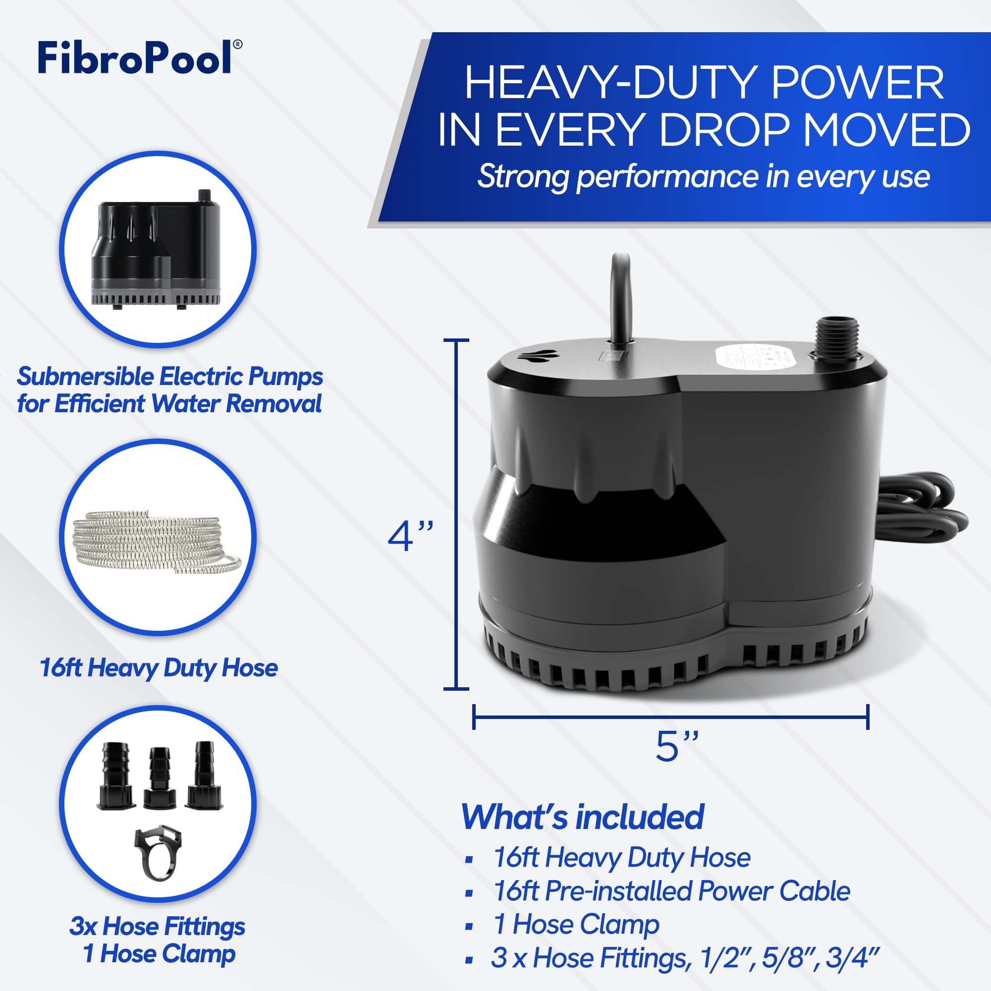 FibroPool next to a hand for size comparison highlighting portable convenience