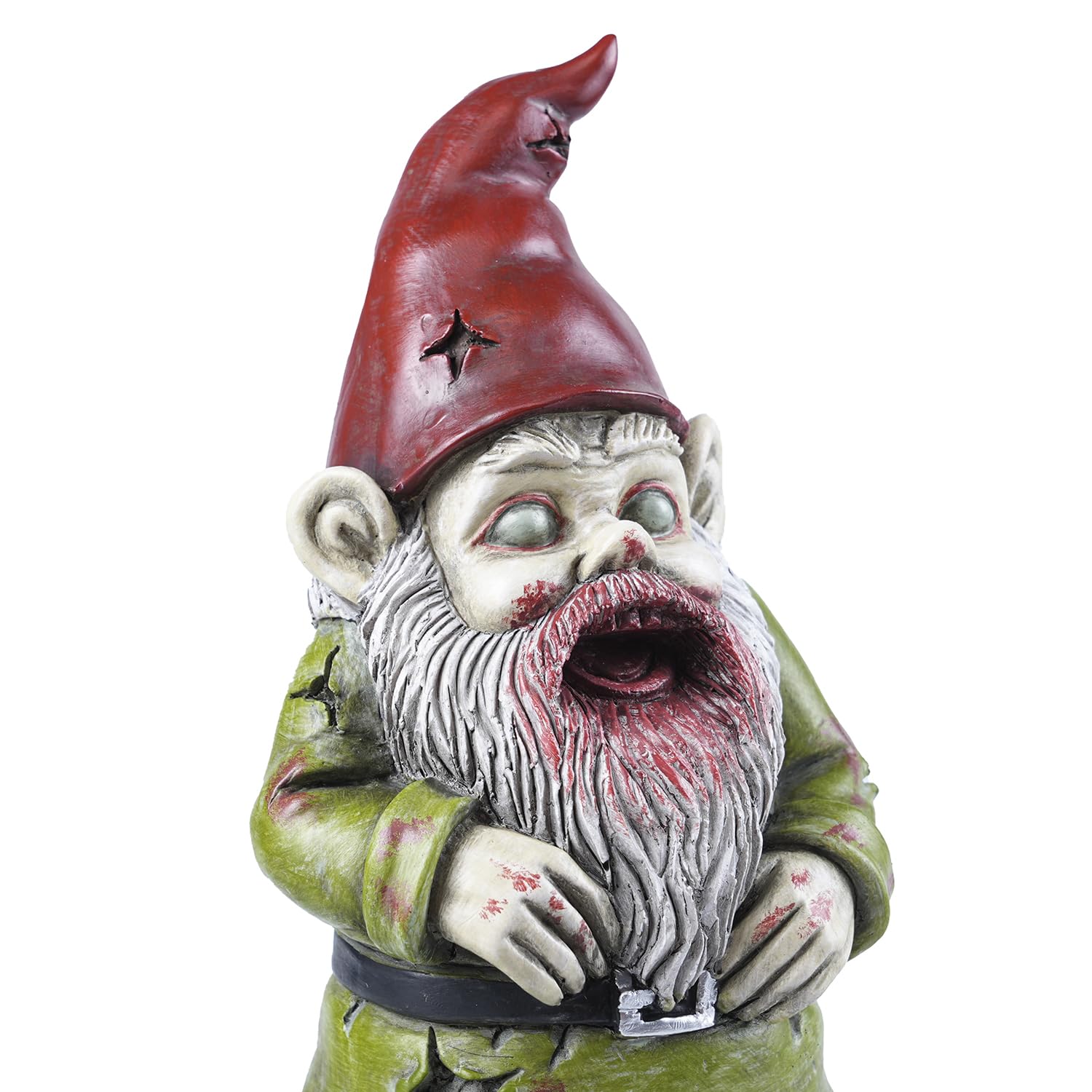 FICITI close-up of gnome face detail highlighting hand-painted texture